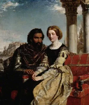 Othello and Desdemona painting by William Powell Frith