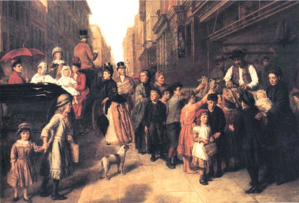 Main Product Photo of Poverty and Wealth Painting by William Powell Frith