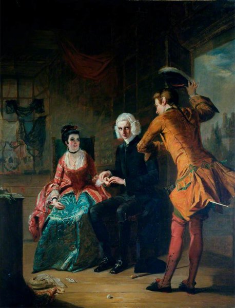 Scene from Laurence Sterne's 'A Sentimental Journey'