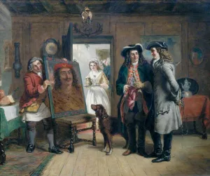 Scene from 'The Spectator' painting by William Powell Frith