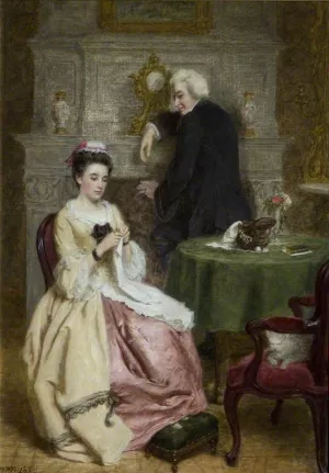 Sterne and the French Innkeeper's Daughter by William Powell Frith Oil Painting