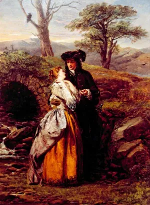 The Bride of Lammermoor (from Sir Walter Scott's Novel) by William Powell Frith Oil Painting
