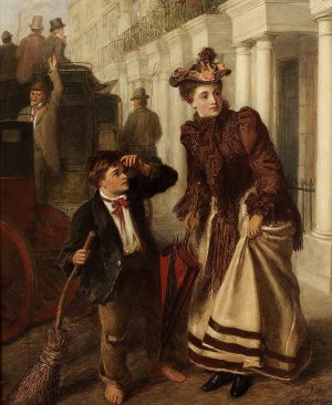 The Crossing Sweeper by William Powell Frith Oil Painting