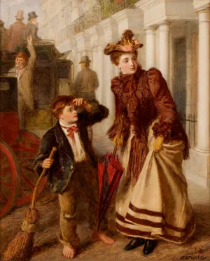 The Crossing Sweeper by William Powell Frith - Oil Painting Reproduction