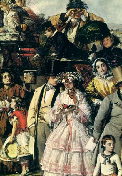 The Derby Day-Detail by William Powell Frith - Hand-Painted Oil Painting Reproduction