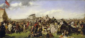 The Derby Day painting by William Powell Frith