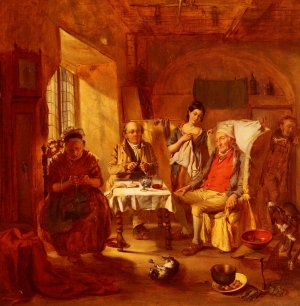 The Family Lawyer by William Powell Frith Oil Painting