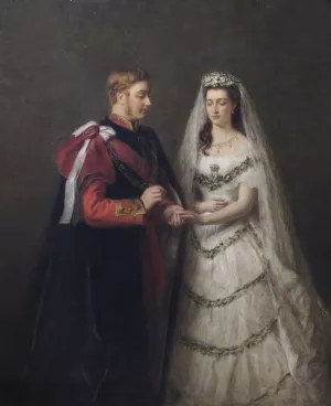 The Marriage of the Prince and Princess of Wales by William Powell Frith Oil Painting