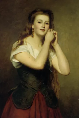 The New Earrings Oil painting by William Powell Frith