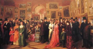 The Private View, 1881 Oil painting by William Powell Frith