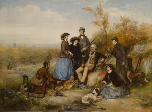 The Shooting Party by William Powell Frith Oil Painting