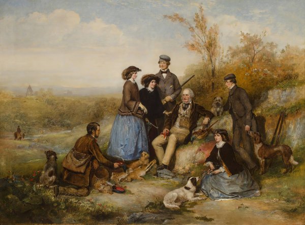 Main Product Photo of The Shooting Party Painting by William Powell Frith