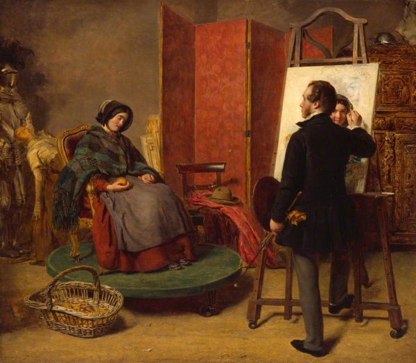 Main Product Photo of The Sleeping Model Painting by William Powell Frith