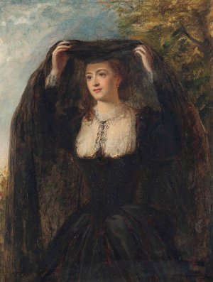 The veil by William Powell Frith Oil Painting