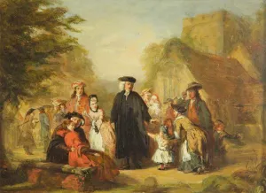 The Village Pastor by William Powell Frith Oil Painting