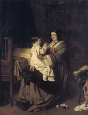 When we devote our youth to God, 'tis pleasing in His eyes - a flower, when offered in the bud, is no vain sacrifice. Oil painting by William Powell Frith