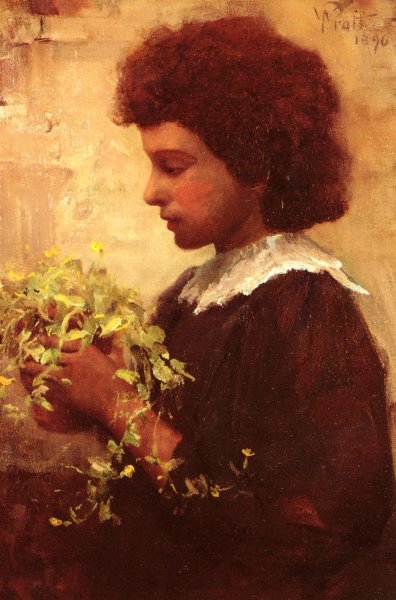 Main Product Photo of The Little Gardener Painting by William Pratt
