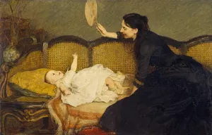 Master Baby Oil painting by William Quiller Orchardson