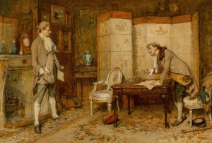 The bill of sale by William Quiller Orchardson Oil Painting