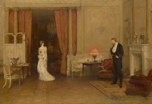 The first cloud by William Quiller Orchardson Oil Painting
