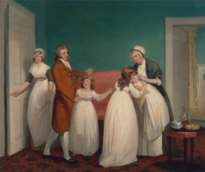 Birth Of The Heir by William Redmore Bigg Oil Painting