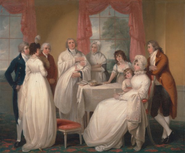 Christening Of The Heir by William Redmore Bigg - Hand-Painted Oil Painting Reproduction