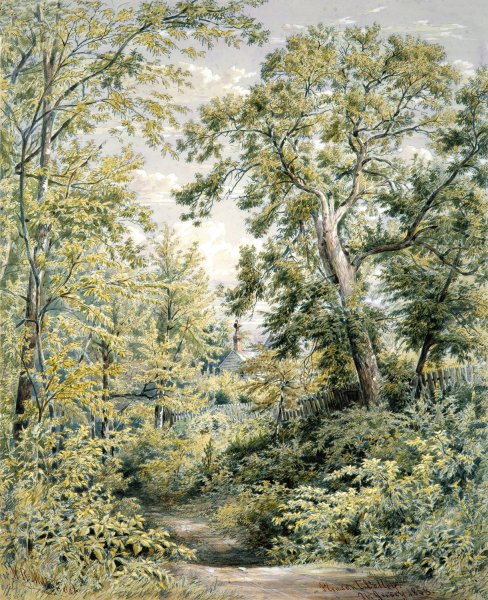 Pleasant Valley, New Jersey  by William Rickarby Miller - Hand-Painted Oil Painting Reproduction