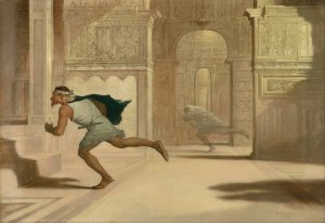 Flight and Pursuit by William Rimmer Oil Painting