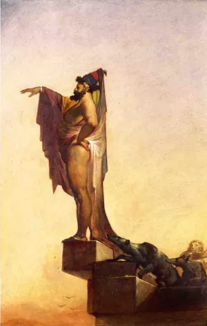 Master Builder Oil painting by William Rimmer