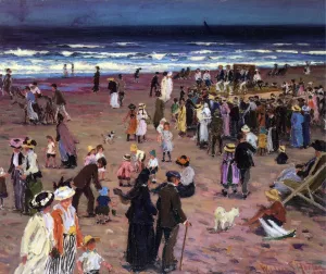 The Beach at Whitby by William Samuel Horton - Oil Painting Reproduction
