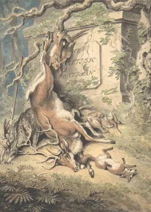 Design for the Frontspiece of The British Sportsman by William-Samuel Howitt Oil Painting