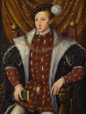 Portrait Of Edward Vi by William Scrots Oil Painting