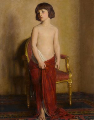 A Statuette by William Sergeant Kendall Oil Painting