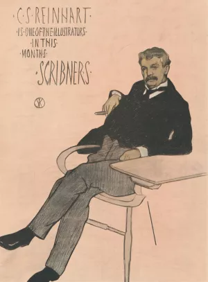 C. S. Reinhart is one of the illustrators in this months Scribners by William Sergeant Kendall Oil Painting