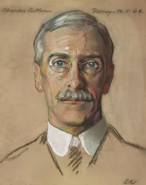 Charles C. Torrey Prof. of Semitic Languages 1900 by William Sergeant Kendall Oil Painting