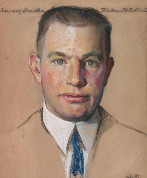 Main Product Photo of Chauncey B. Tinker B.A. 1899, Prof of English 1914 Painting by William Sergeant Kendall