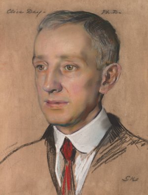 Clive Day B.A. 1892, Prof of Political Economy 1907 by William Sergeant Kendall Oil Painting