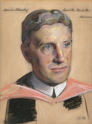 David S. Smith, B.A. 1900, Dean of School of Music 1920 by William Sergeant Kendall Oil Painting