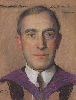 Thomas W. Swan B.A., Sterling Prof. of Law 1922 by William Sergeant Kendall Oil Painting