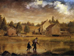 Catching Crabs by William Sidney Mount Oil Painting