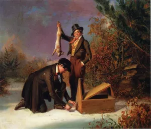 Catching Rabbits by William Sidney Mount Oil Painting