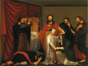 Christ Raising the Daughter of Jairus painting by William Sidney Mount