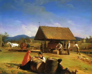 Cider Making painting by William Sidney Mount