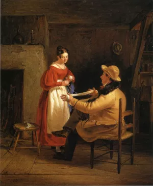 Courtship also known as Winding Up by William Sidney Mount - Oil Painting Reproduction