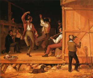 Dance of the Haymakers by William Sidney Mount - Oil Painting Reproduction