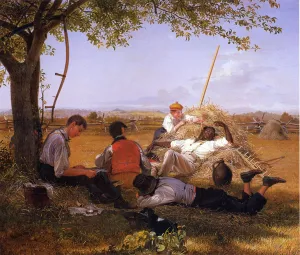 Farmers Nooning by William Sidney Mount Oil Painting