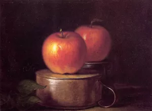 Fruit Piece: Apples on Tin Cups by William Sidney Mount Oil Painting