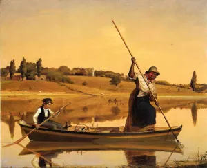 Recolections of Early Days - Fishing Along Shore painting by William Sidney Mount