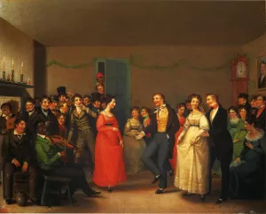 Rustic Dance after a Sleigh Ride painting by William Sidney Mount