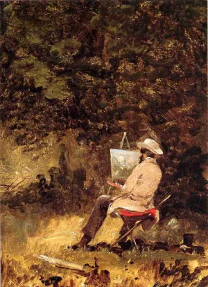 Self Portrait also known as The Artist Sketching painting by William Sidney Mount